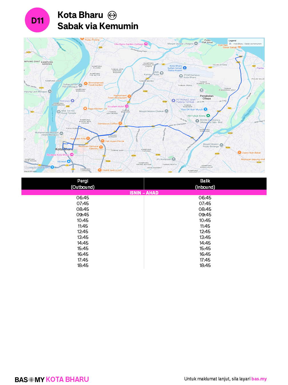 Info Laluan D11
