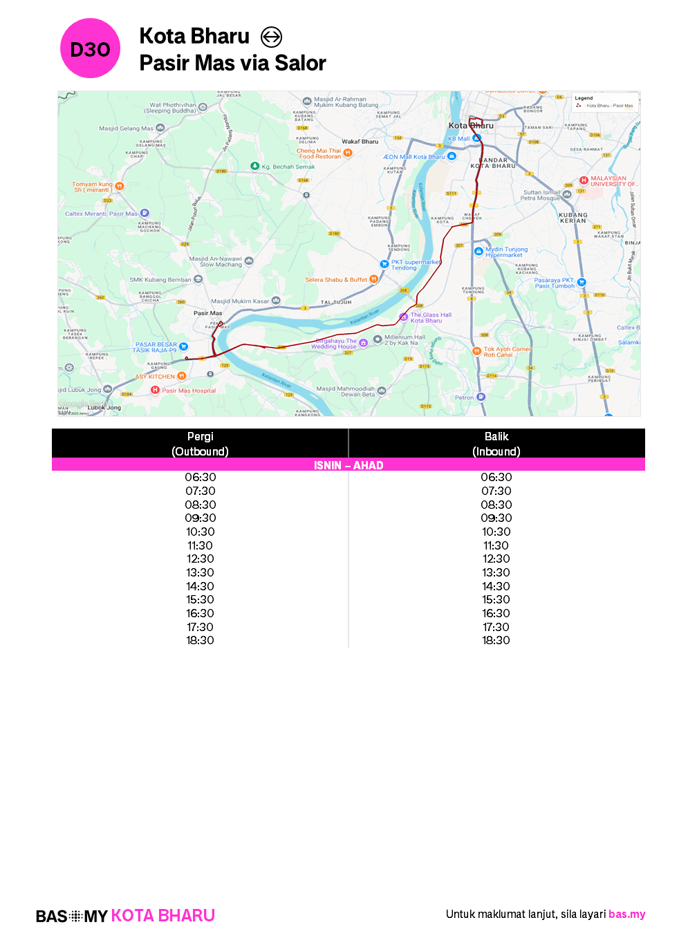 Info Laluan D30