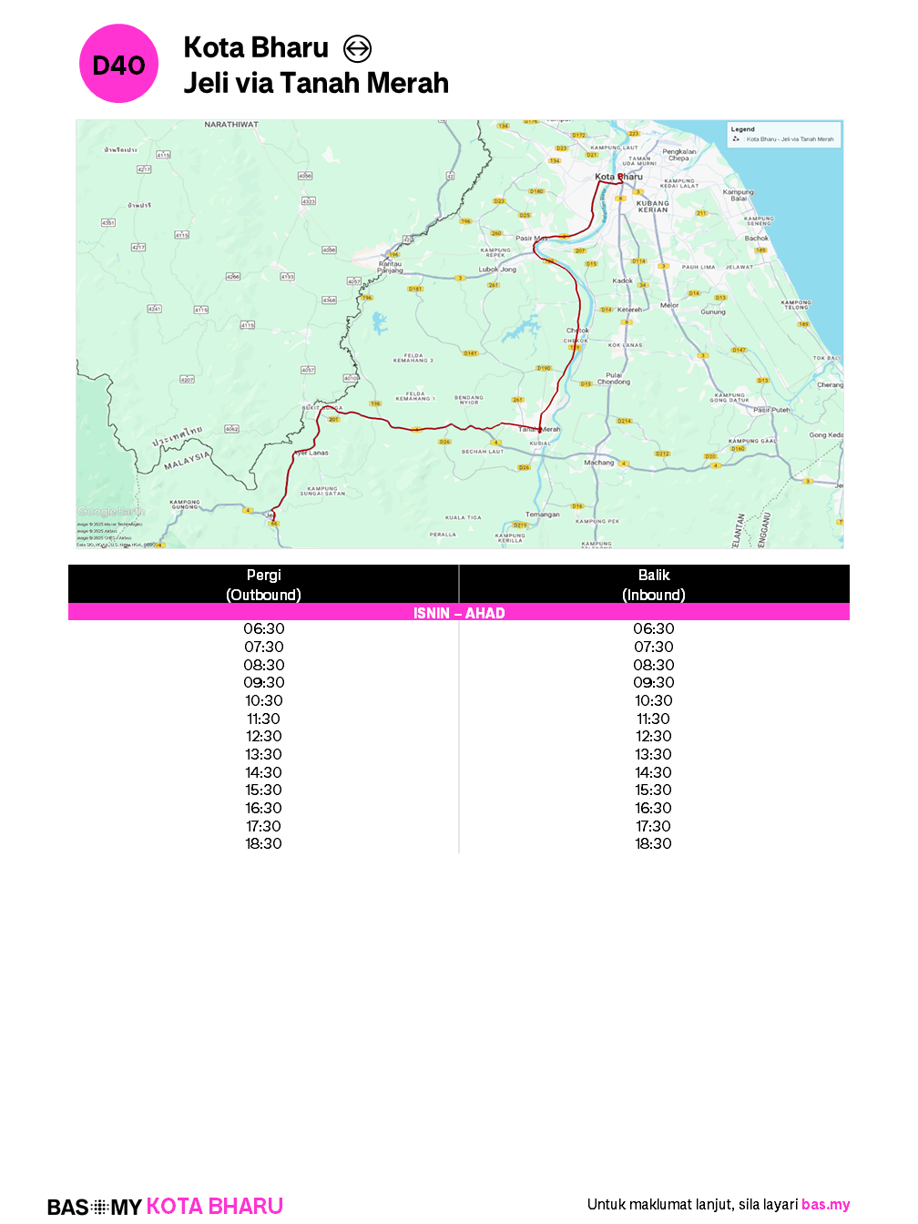 Info Laluan D40