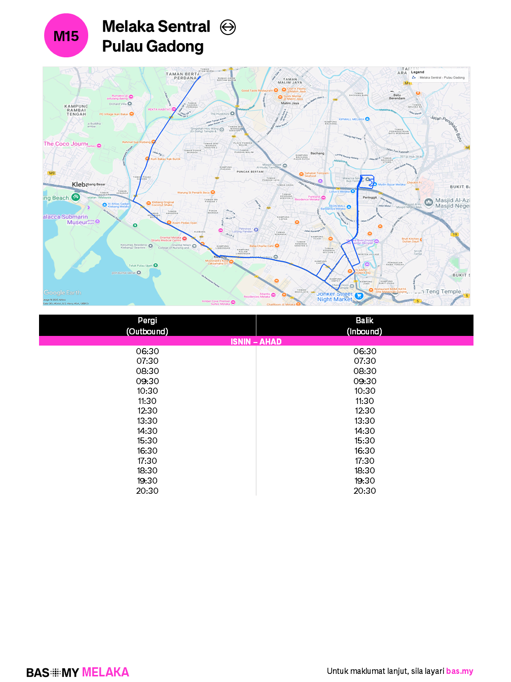 Info Laluan M15
