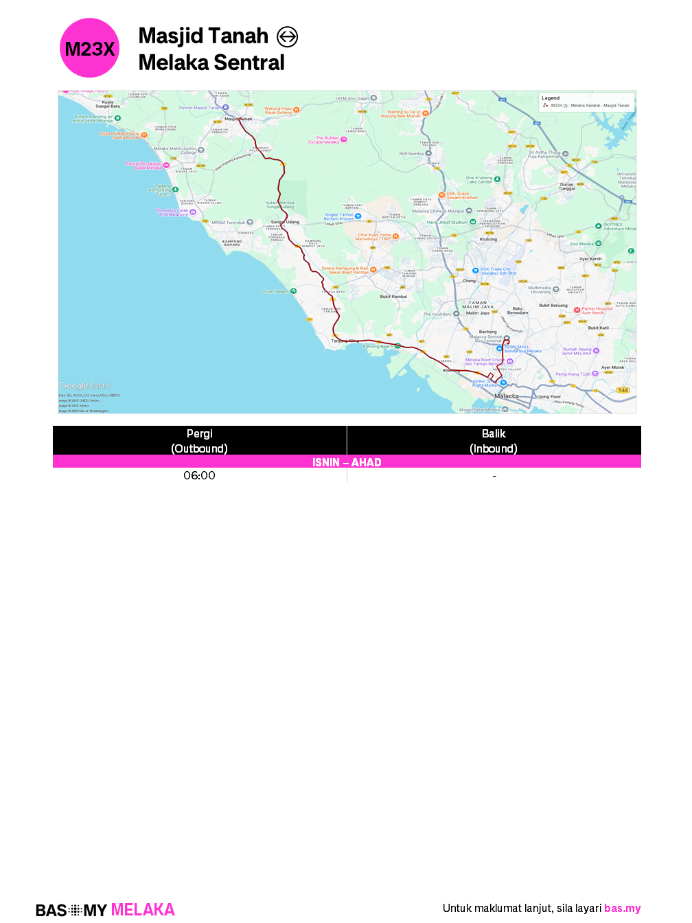Info Laluan M23X