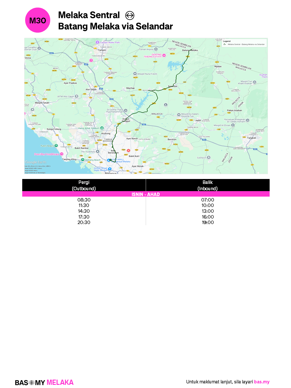 Info Laluan M30